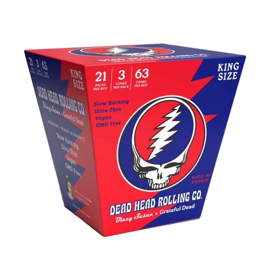 Blazy Susan Grateful Dead Pre-Rolled Cones - King Size - Display Box
