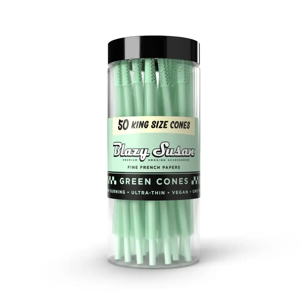 Blazy Susan Green Cones Jar