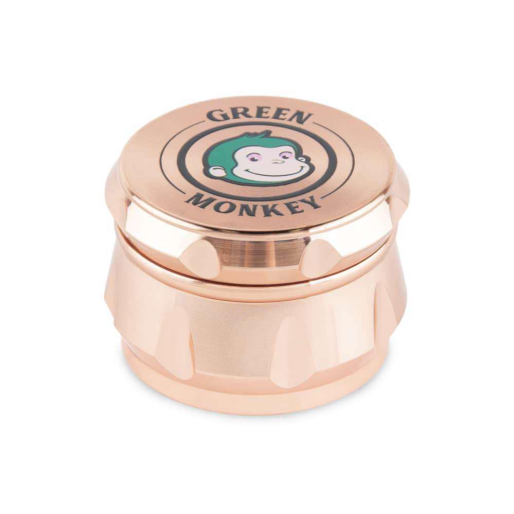 Green Monkey Grinders Rose Gold Baboon Crown 50mm Grinder