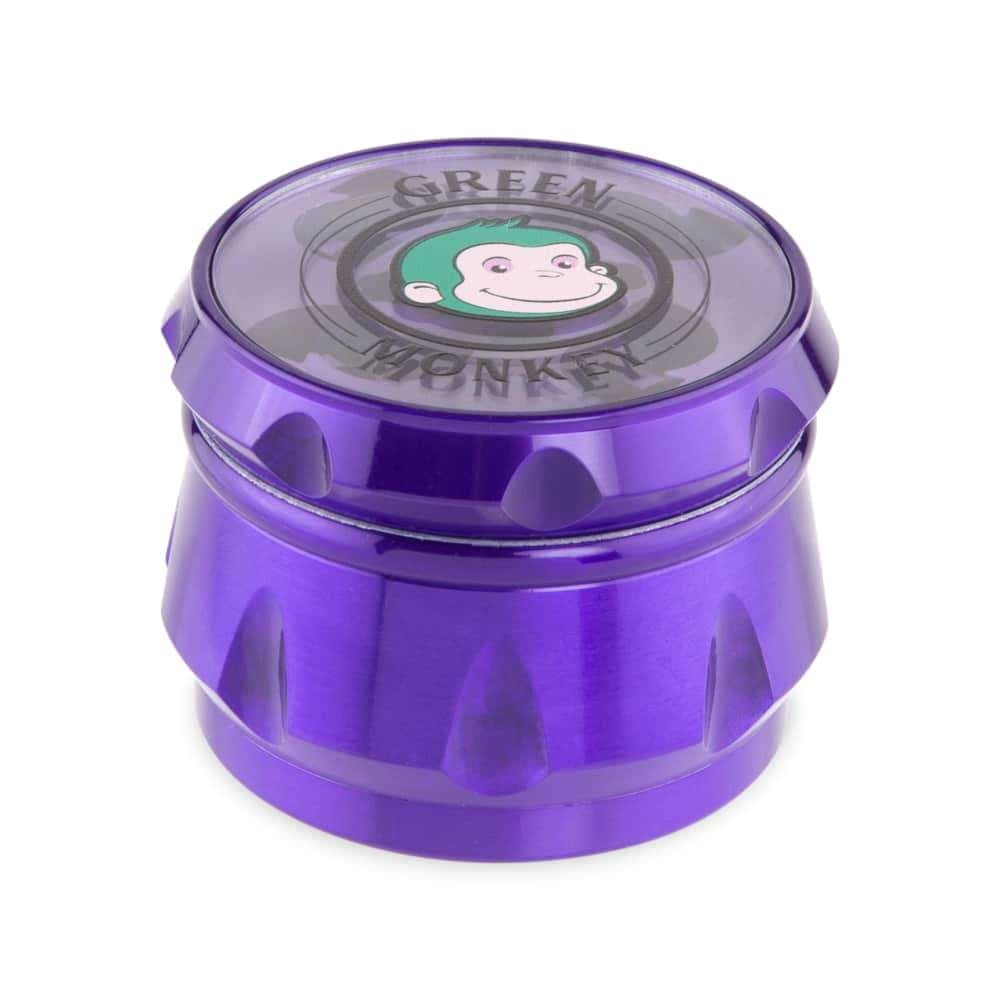 Green Monkey Grinders Purple Baboon Crown 63mm Grinder