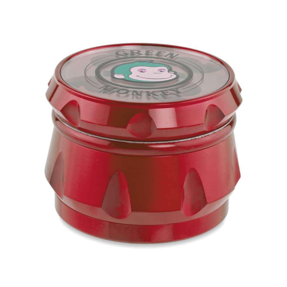 Green Monkey Grinders Red Baboon Crown 63mm Grinder