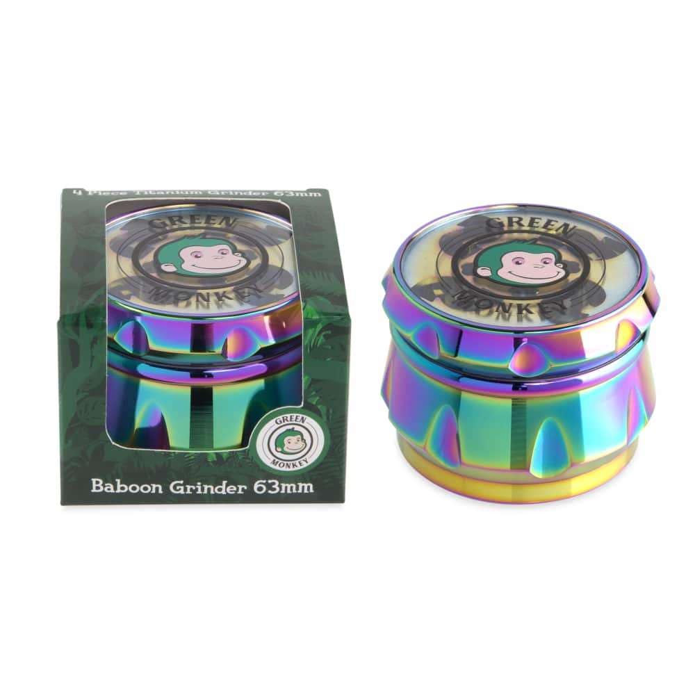 Green Monkey Grinders Baboon Crown 63mm Grinder