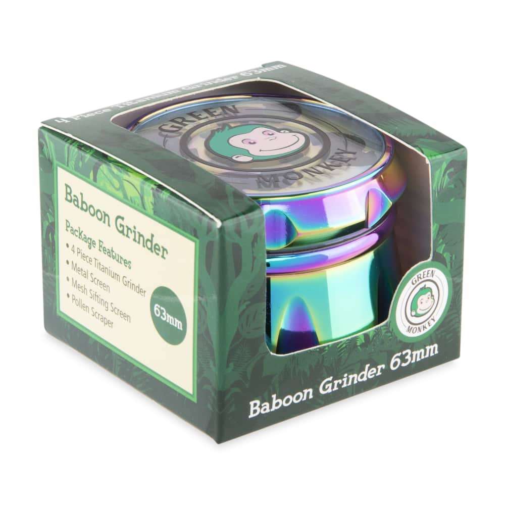 Green Monkey Grinders Baboon Crown 63mm Grinder