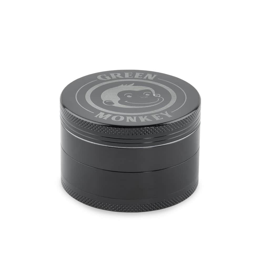 Front view of the Capuchin 63mm Grinder, a cylindrical metal grinder with a brushed finish against a neutral background.