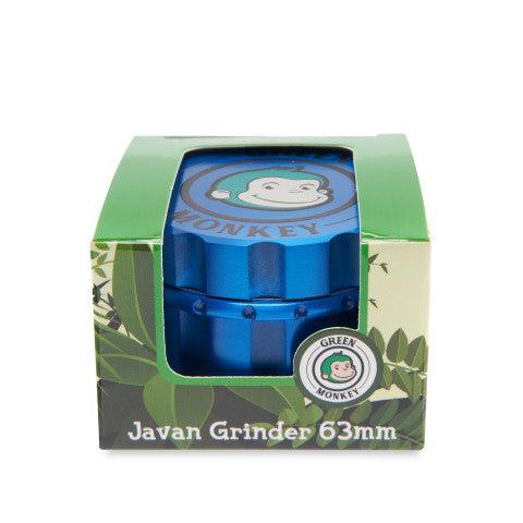 Front view of the Javan 63mm Magnetic Herb Grinder, featuring a metallic finish and magnetic closure.