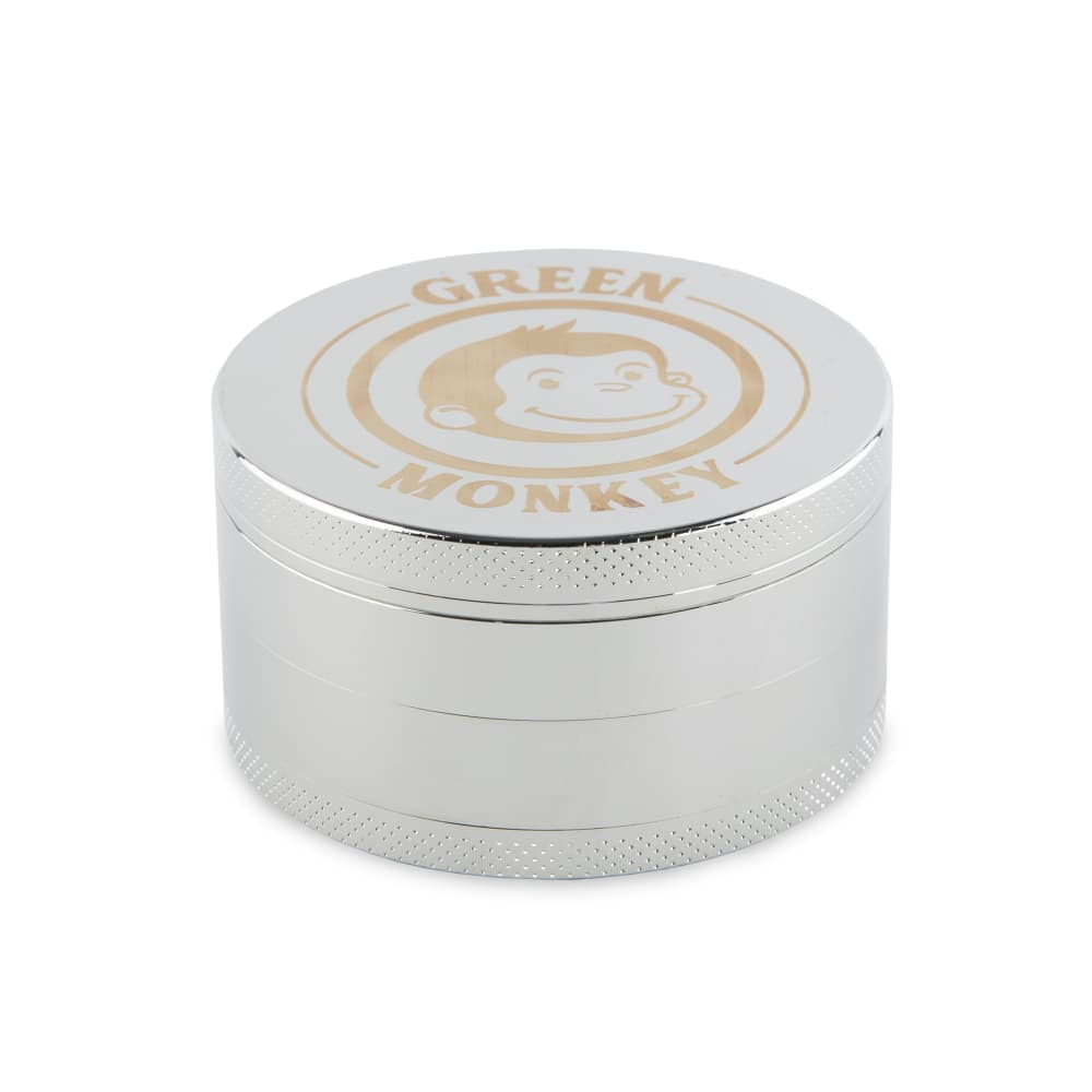 Green Monkey Grinders Silver Capuchin 75mm Grinder