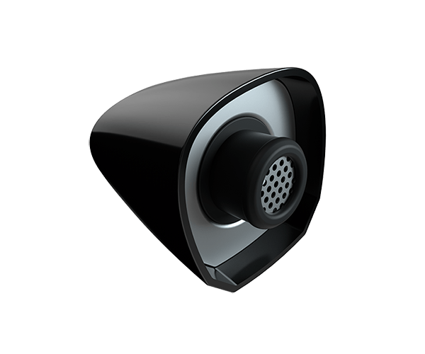 A close-up, angled view of the G Pen Elite II Mouthpiece Assembly, showing its black, circular design against a plain white background.