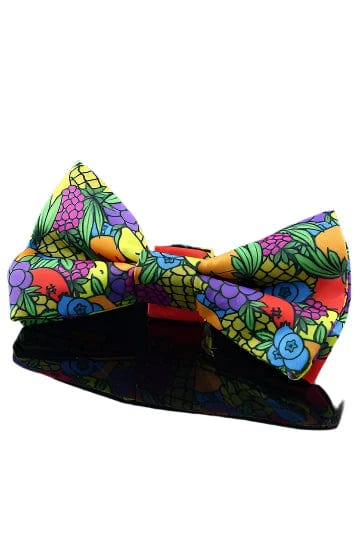 Front view of the Pet Bow Tie, a patterned accessory displayed against a dark background.