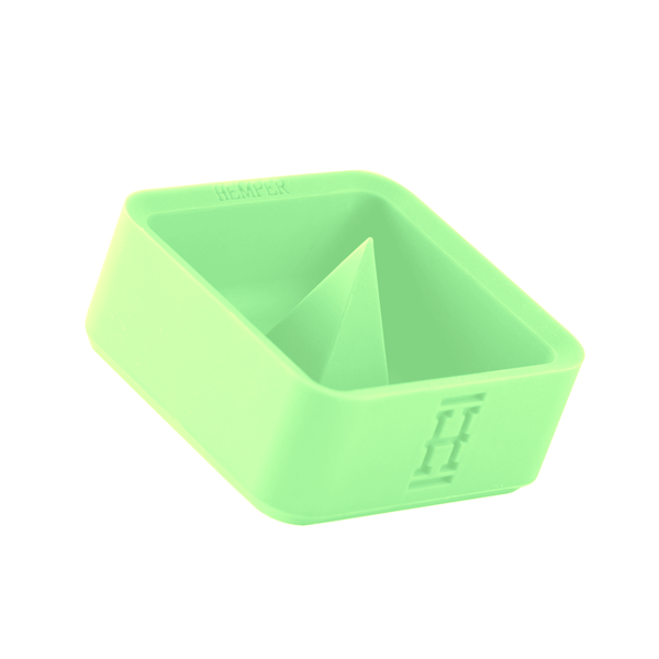 A top-down view of the Silicone Caché Debowling Ashtray, showcasing its simple, bowl-like design.