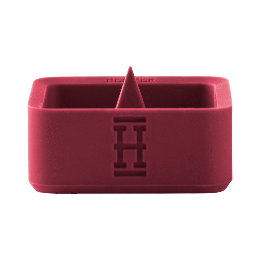 A top-down view of the Silicone Caché Debowling Ashtray, showcasing its sleek, bowl-like form in a solid color.