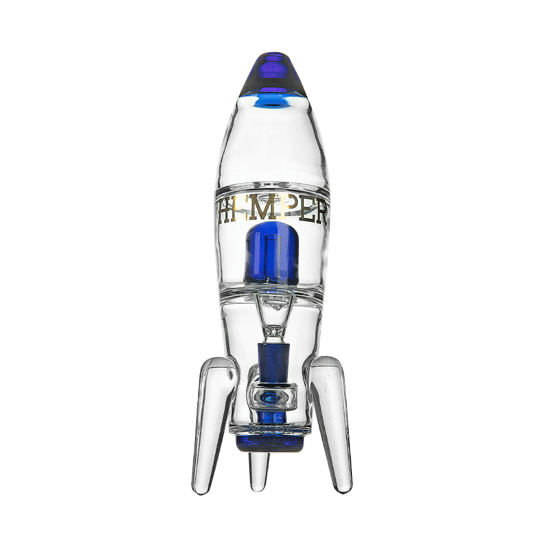 HEMPER Bong Blue Rocket Ship XL Bong