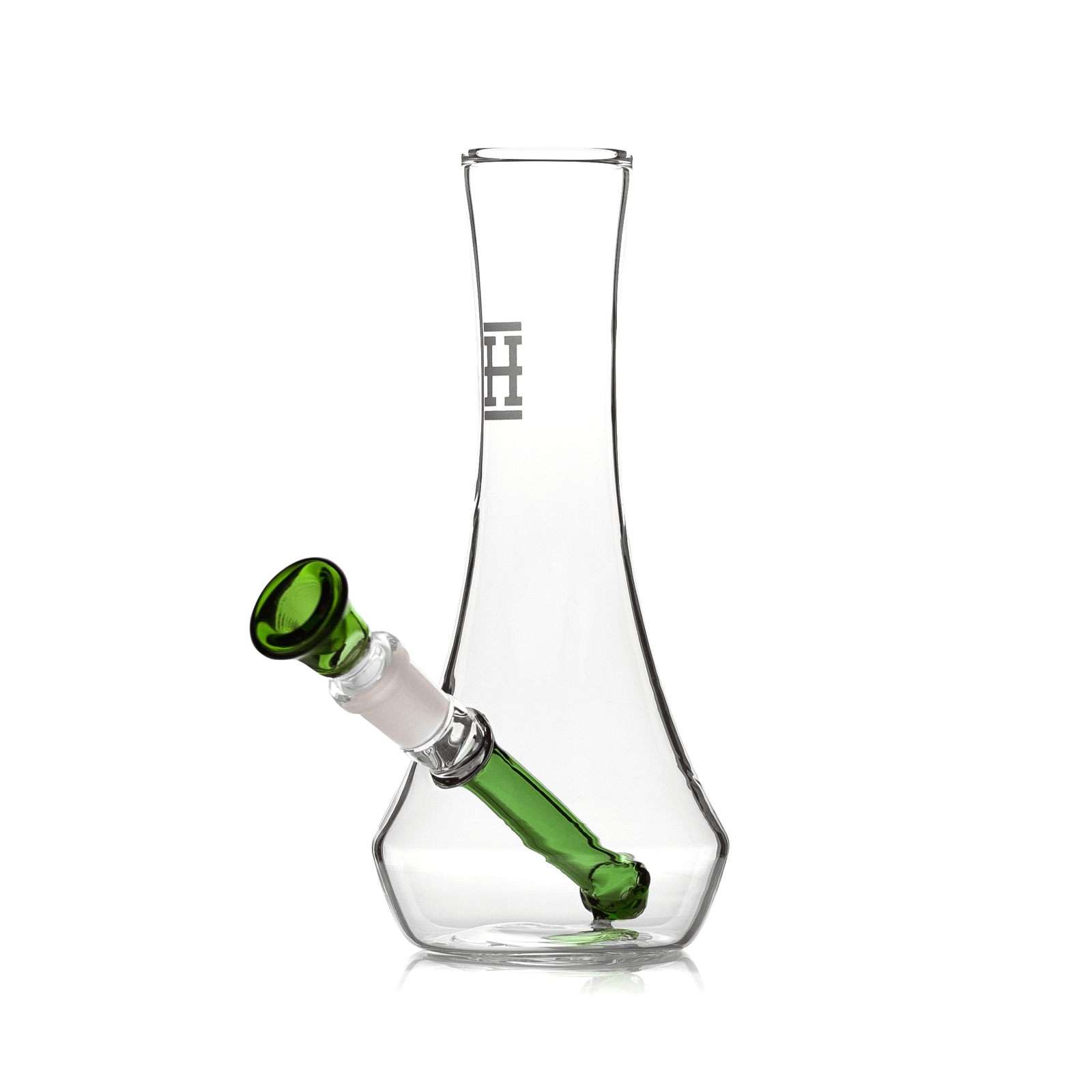 A front view of the Hemper Vase Bong, showing the clear glass vessel with a simple, curved neck design.