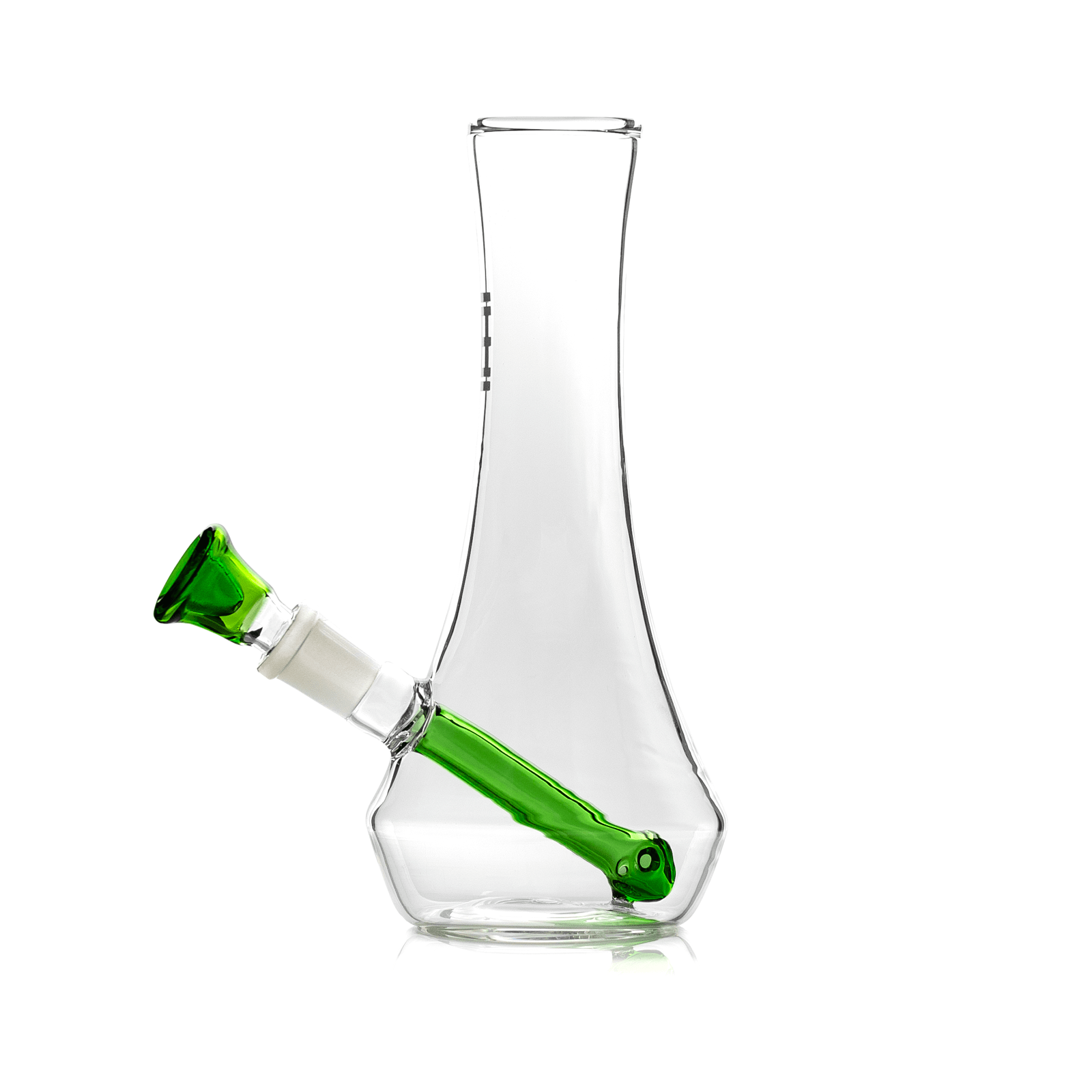 A front view of the Hemper Vase Bong, showing the clear glass vessel with a simple, rounded form.