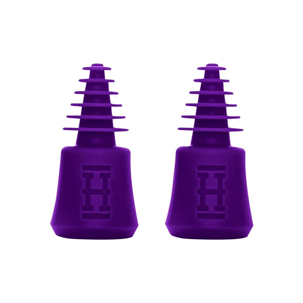 A studio shot of the HEMPER Tech Cleaning Plugs+Caps, displaying their silicone construction and varied sizes in a clean arrangement.