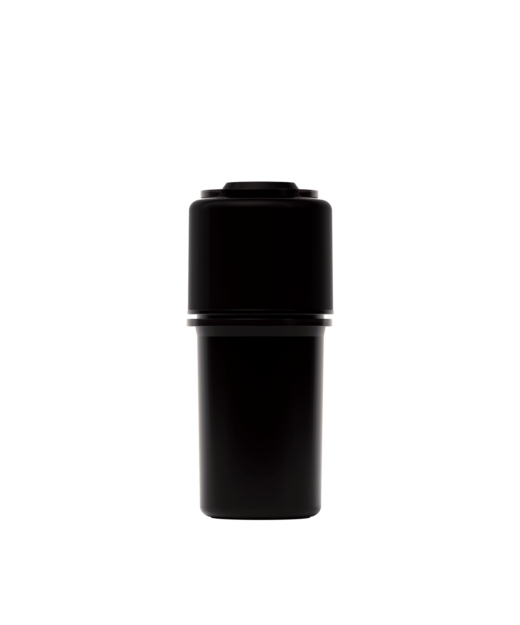 Front view of The Keeper™ By Hemper, a sleek, dark-colored accessory standing against a plain white background.
