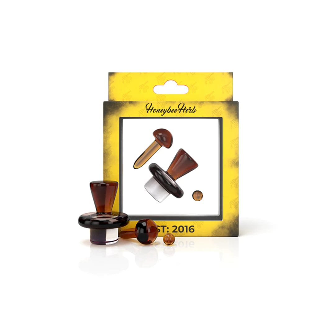 A studio shot displays the Opal Terp Slurper Set with a glossy finish and a unique, curved design against a stark white background.