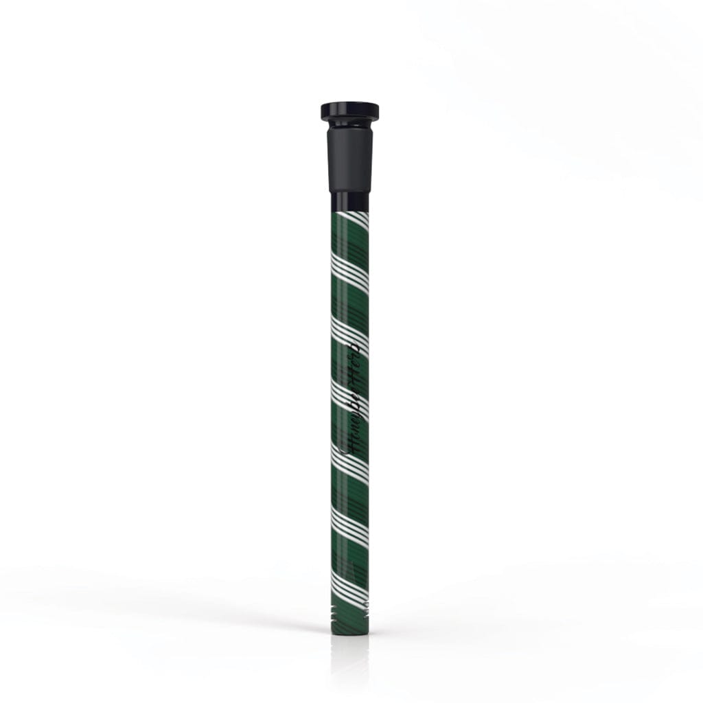 A studio shot of the CANDY POP DOWNSTEM, displaying its sleek, metallic finish against a plain white background.