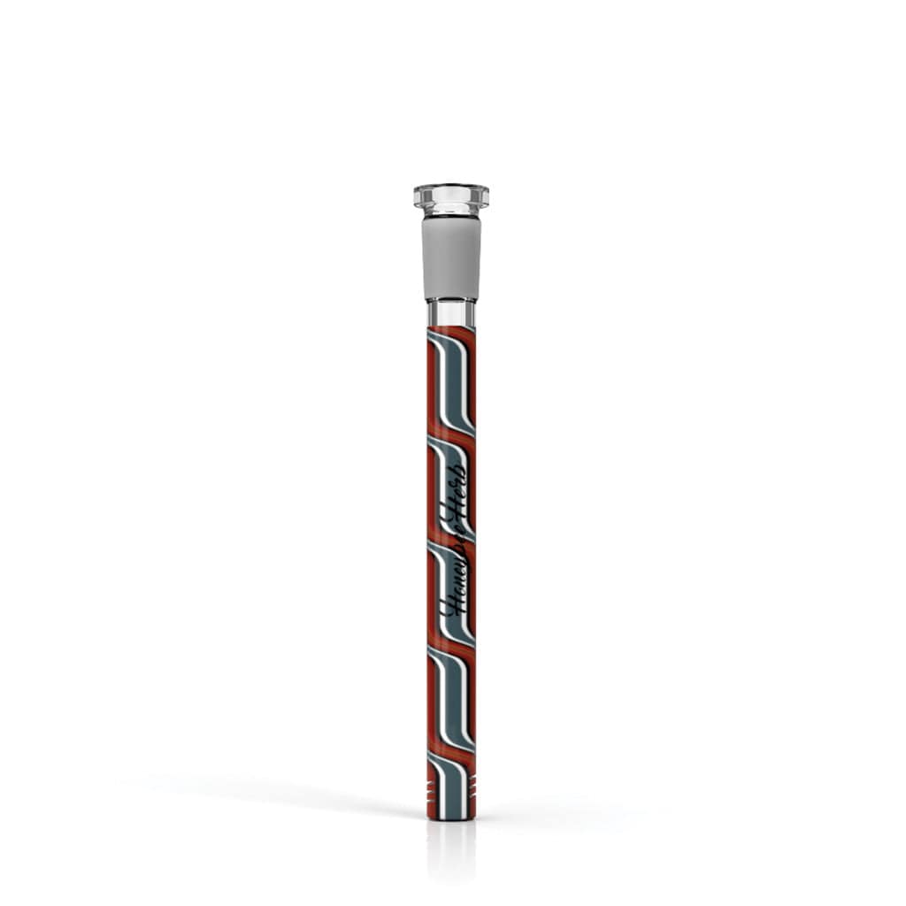 A studio shot of the CHROMATIC STRIPE DOWNSTEM, displaying its vertical stripe pattern against a white backdrop.