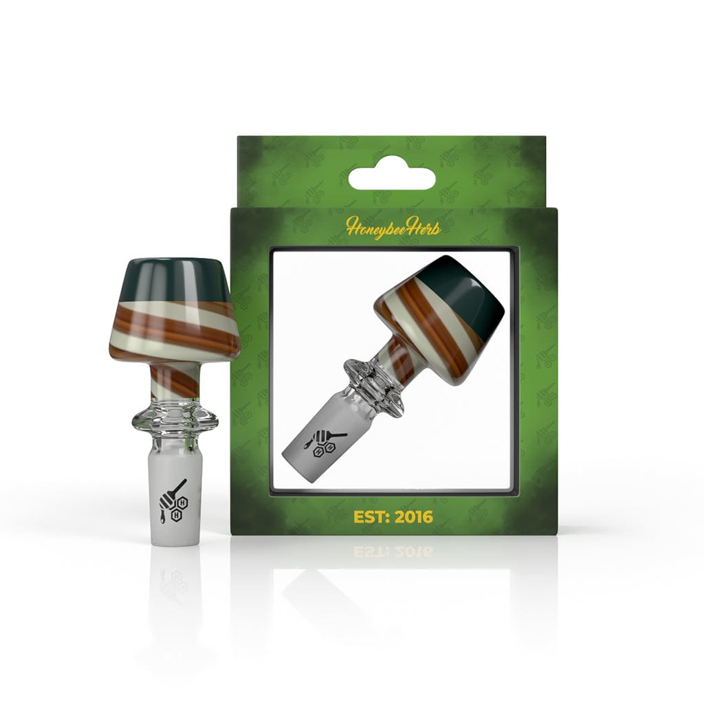 FIRE PIT TOP WHRIL BONG BOWL SLIDE displayed in a close-up, angled view against a plain white background.