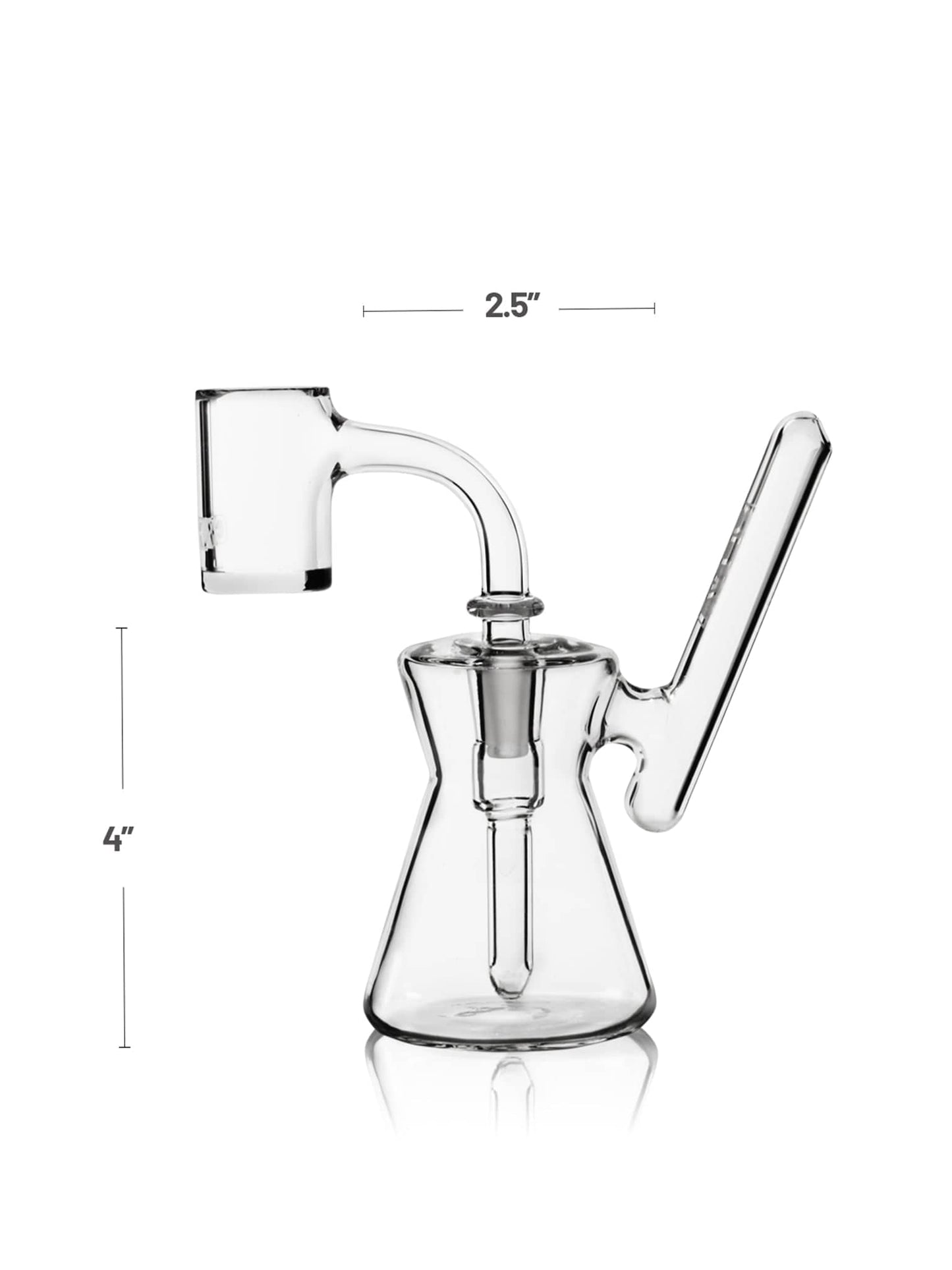 GRAV Dab Rig Hourglass Pocket Bubbler Rig