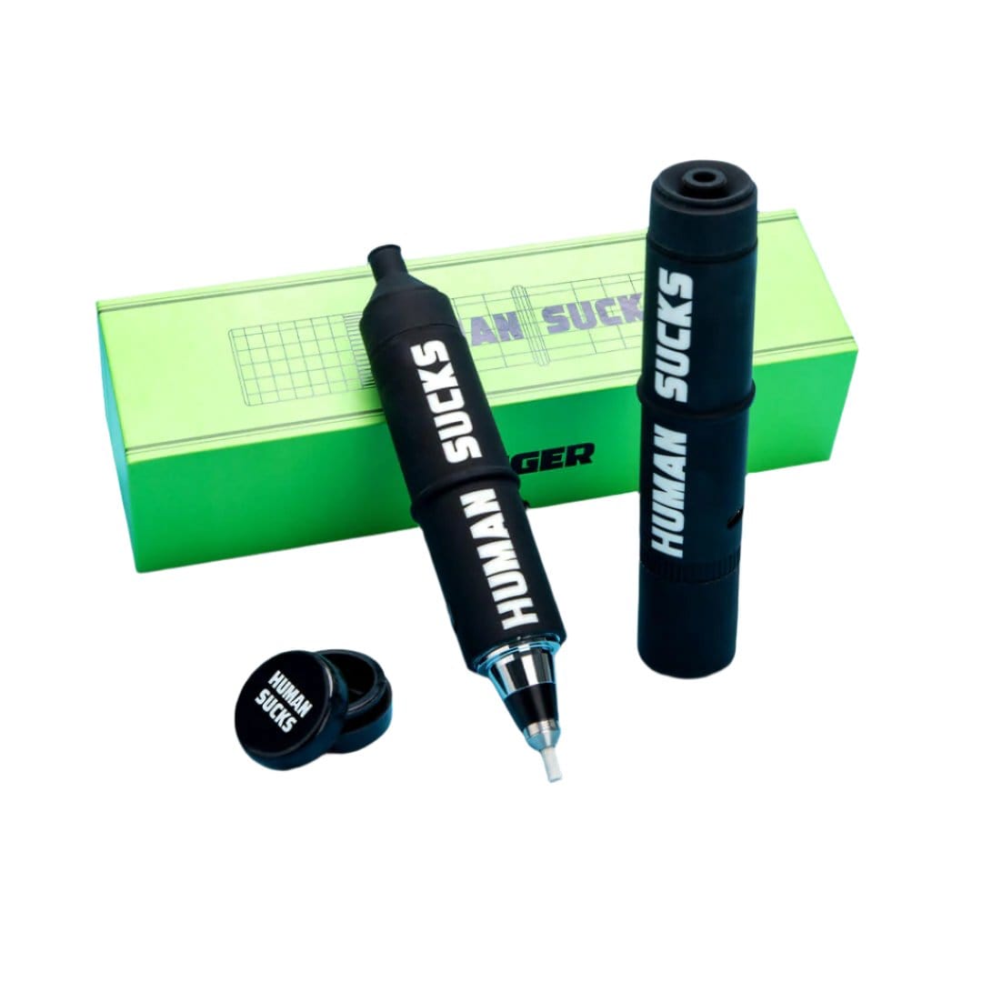 Front view of the Electric Nectar Straw Set displayed with its packaging, showcasing a modern, sleek design.