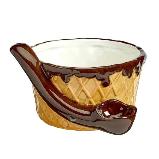 Roast & Toast Hand Pipe Ice Cream Waffle Cone Bowl | 5.5 Inch