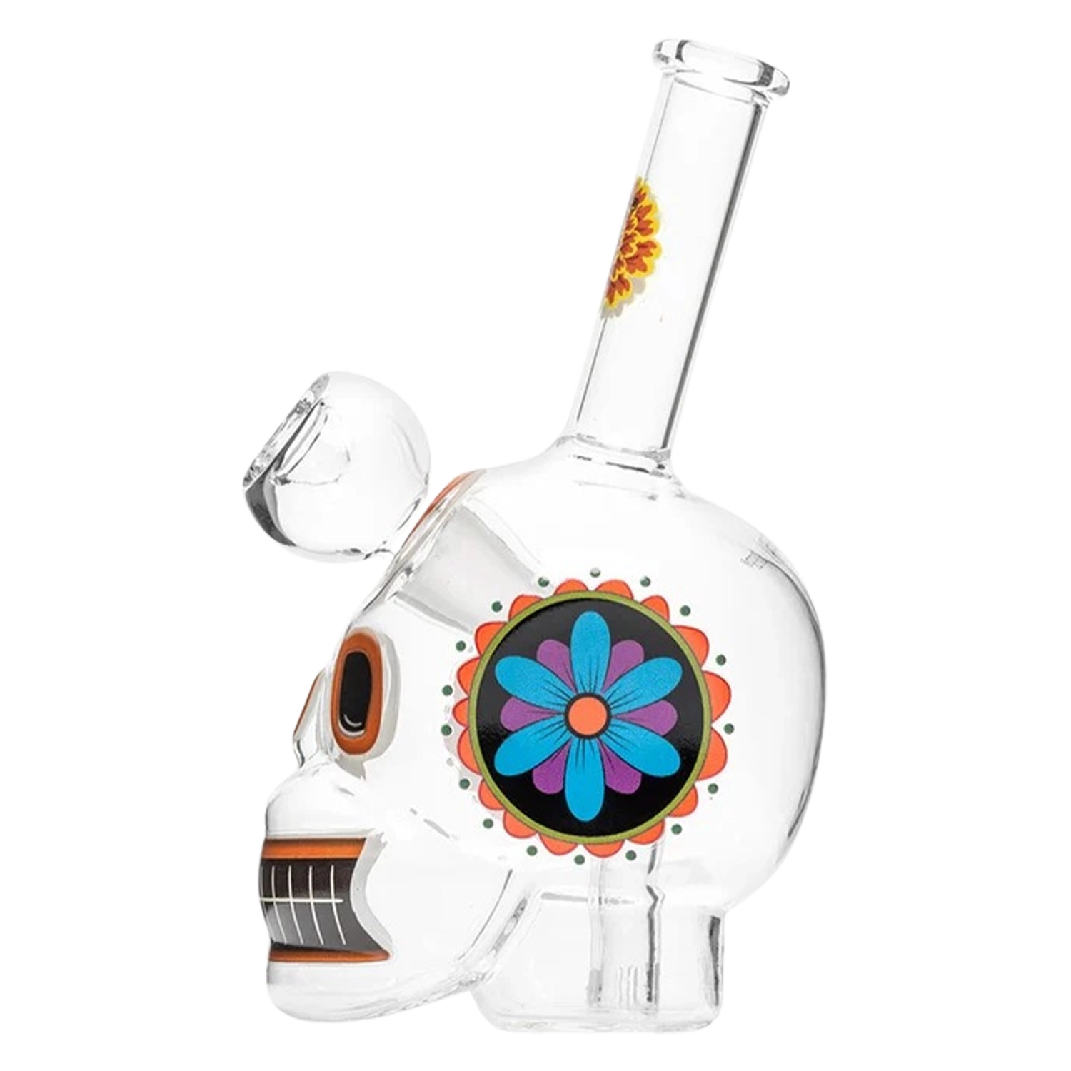 Dia De Los Muertos Skull Bong 6.1"
