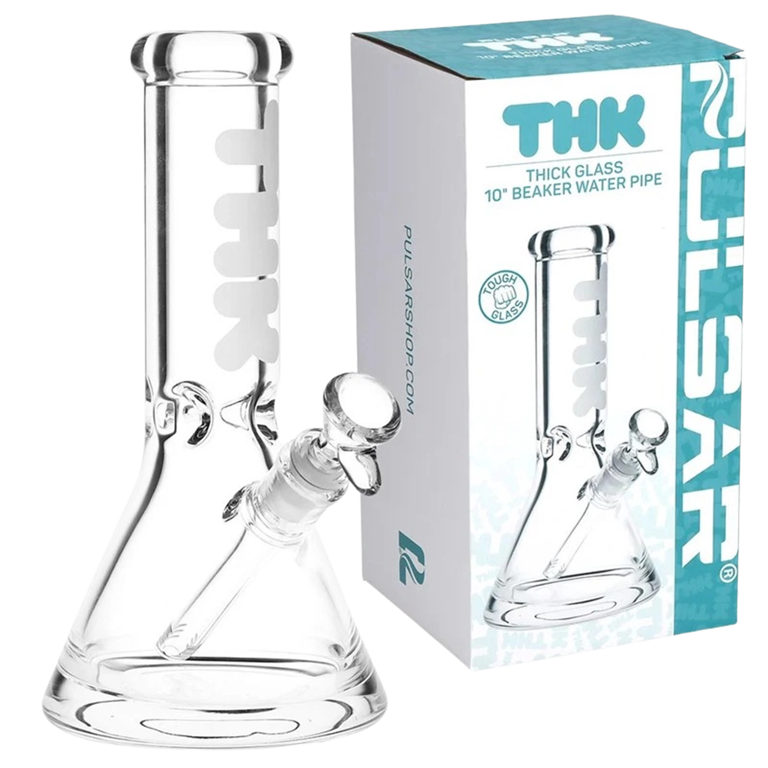 Pulsar "THK" 9mm Beaker Glass Water Pipe - 10" / 14mm F