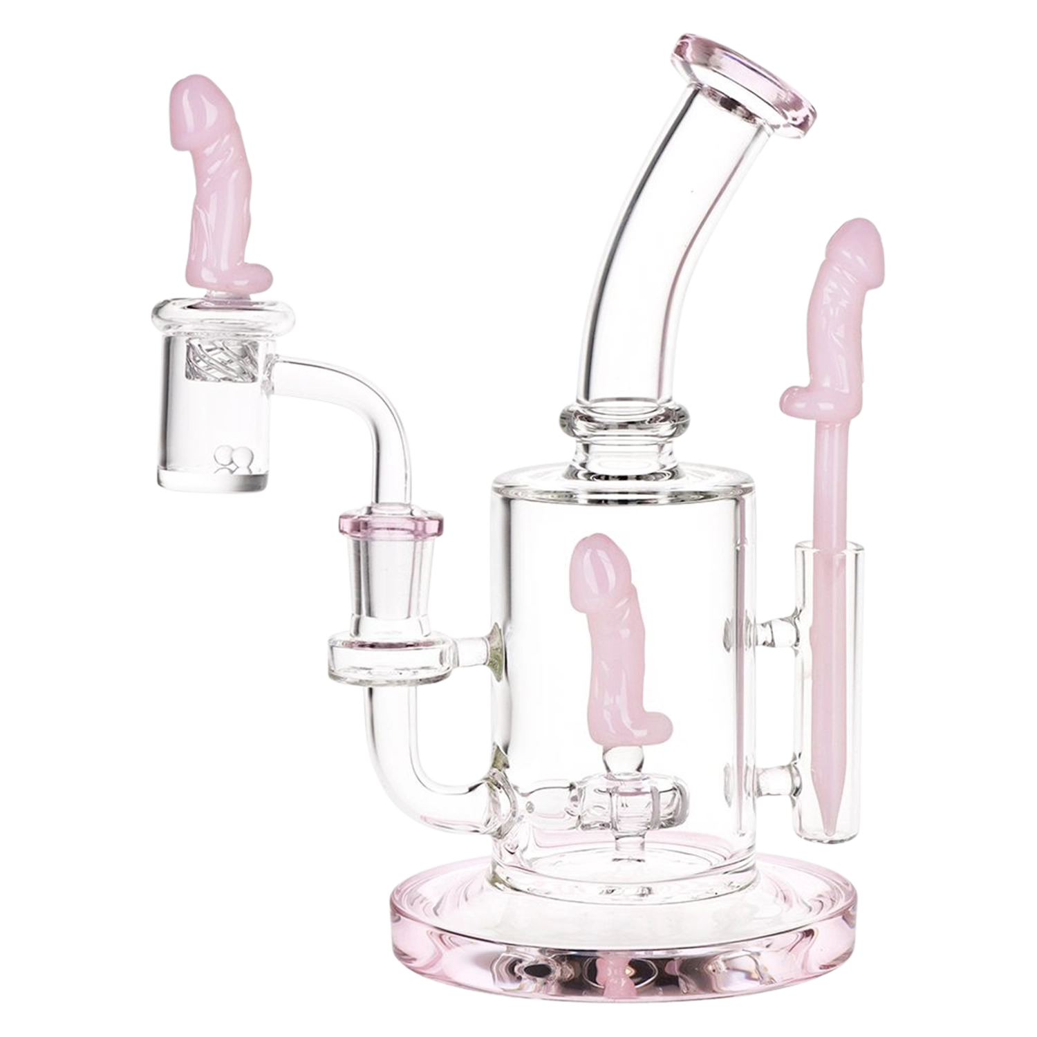 SeshGear Danger Noodle Glass Dab Rig Set - 8.25" / 14mm F
