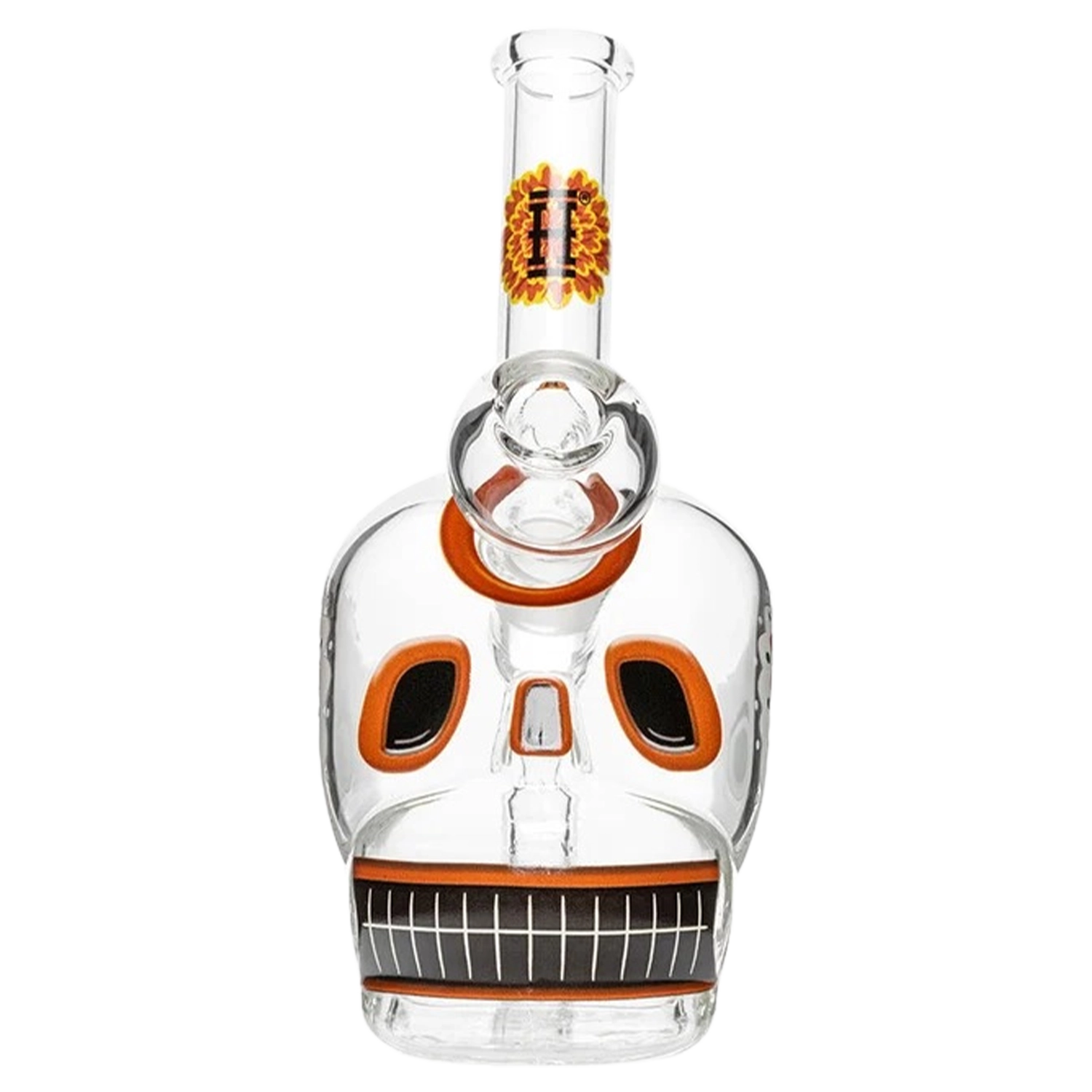 Dia De Los Muertos Skull Bong 6.1"