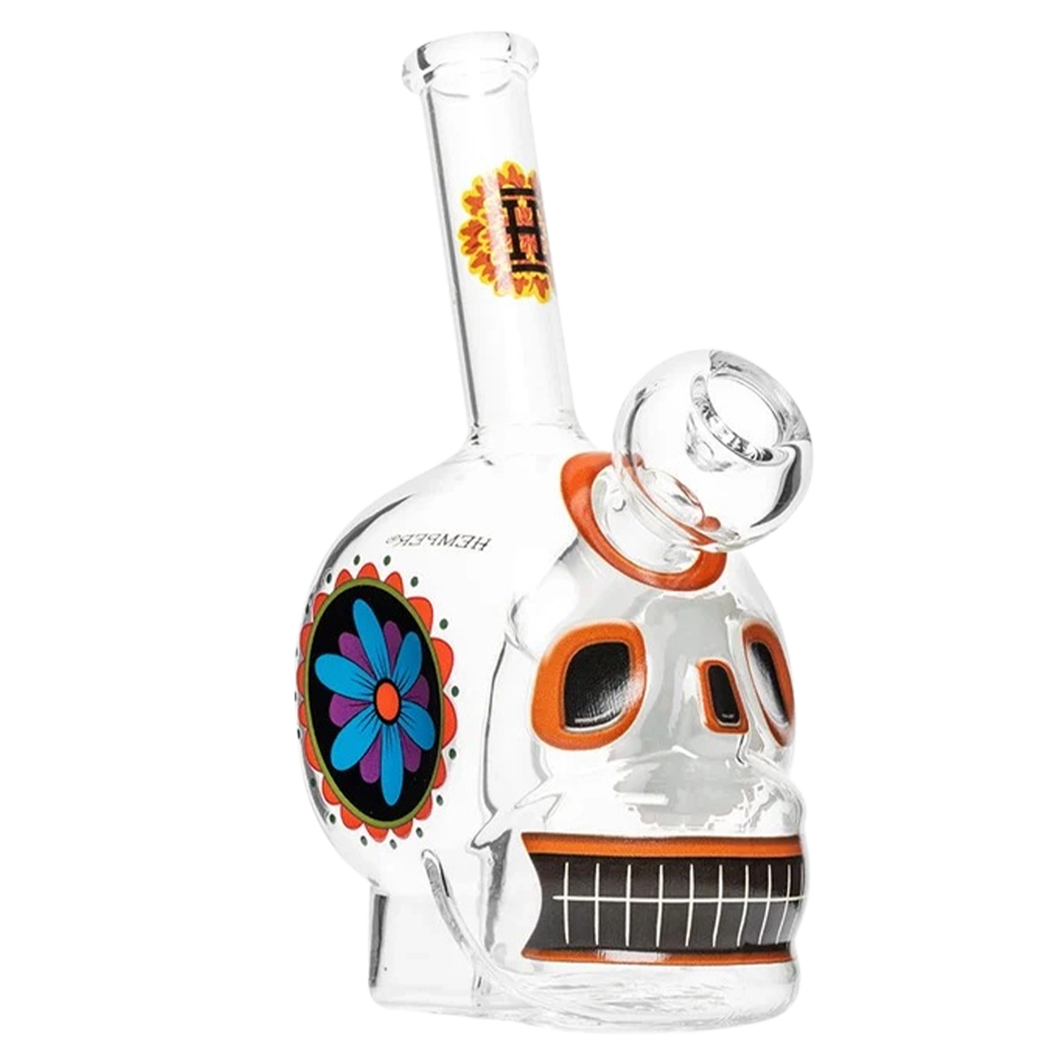 Dia De Los Muertos Skull Bong 6.1"