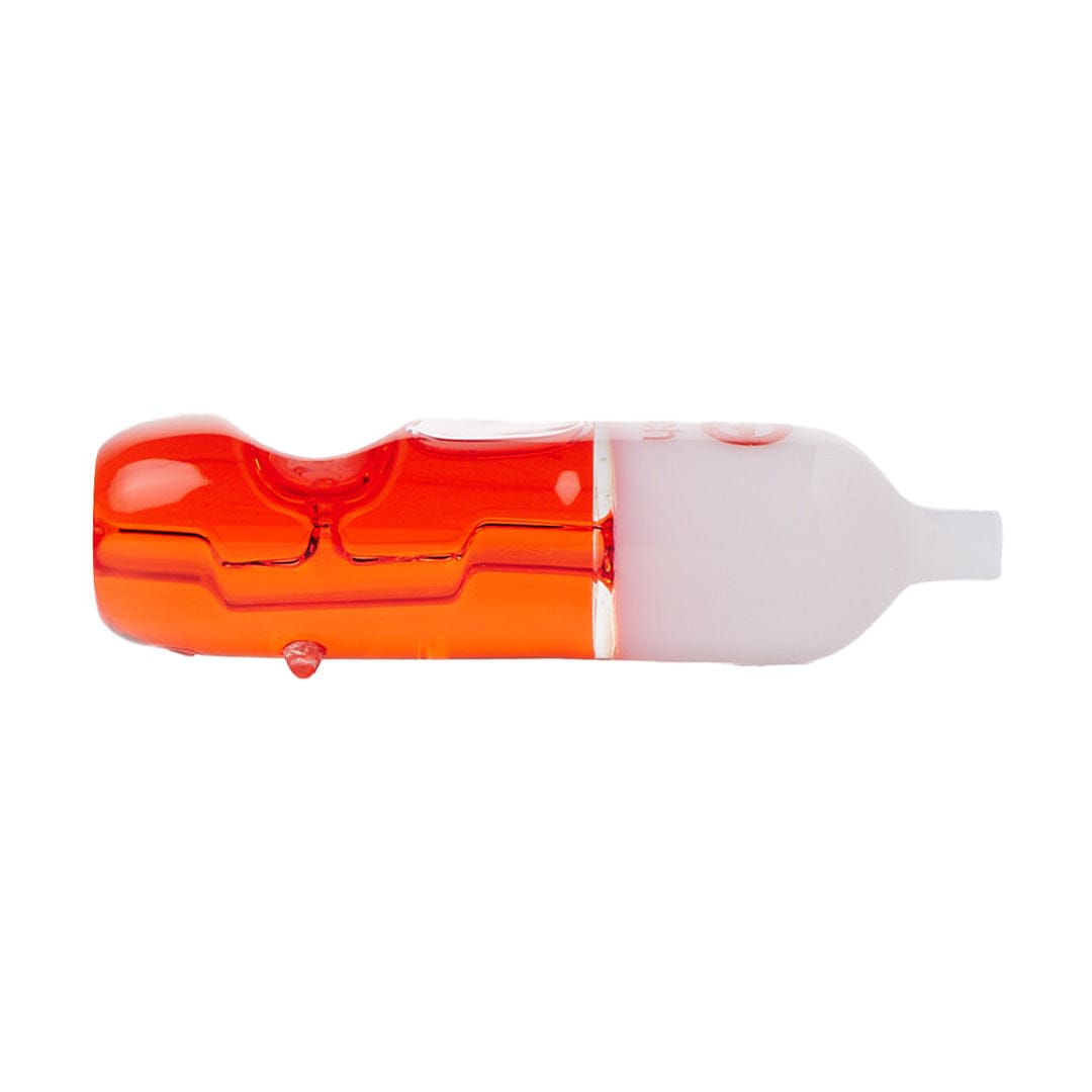 Cheech Glass Hand Pipe Red 4.5" Glycerin Pipe