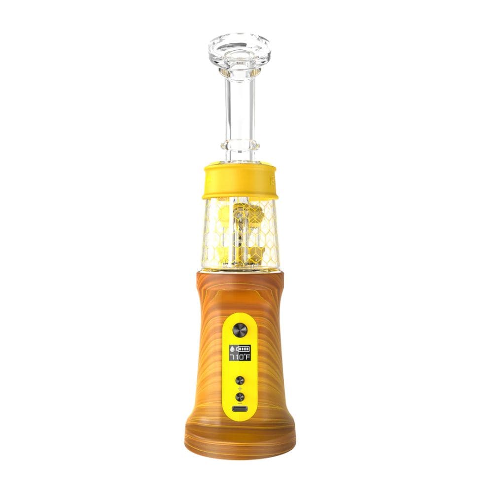 A close-up, angled view of the Daab Induction E-Rig with a glossy black finish, reflecting light and showcasing its compact design.