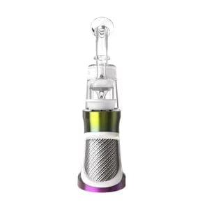 Front view of the Daab Induction E-Rig with a sleek, modern design and metallic finish, set against a white background.