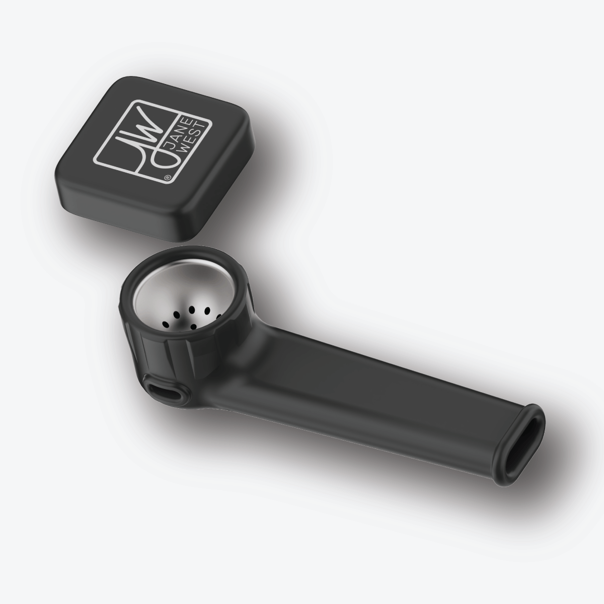 The Outdoor Silicone Pipe is displayed in a close-up, angled shot with a sleek, minimalist design on a neutral background.