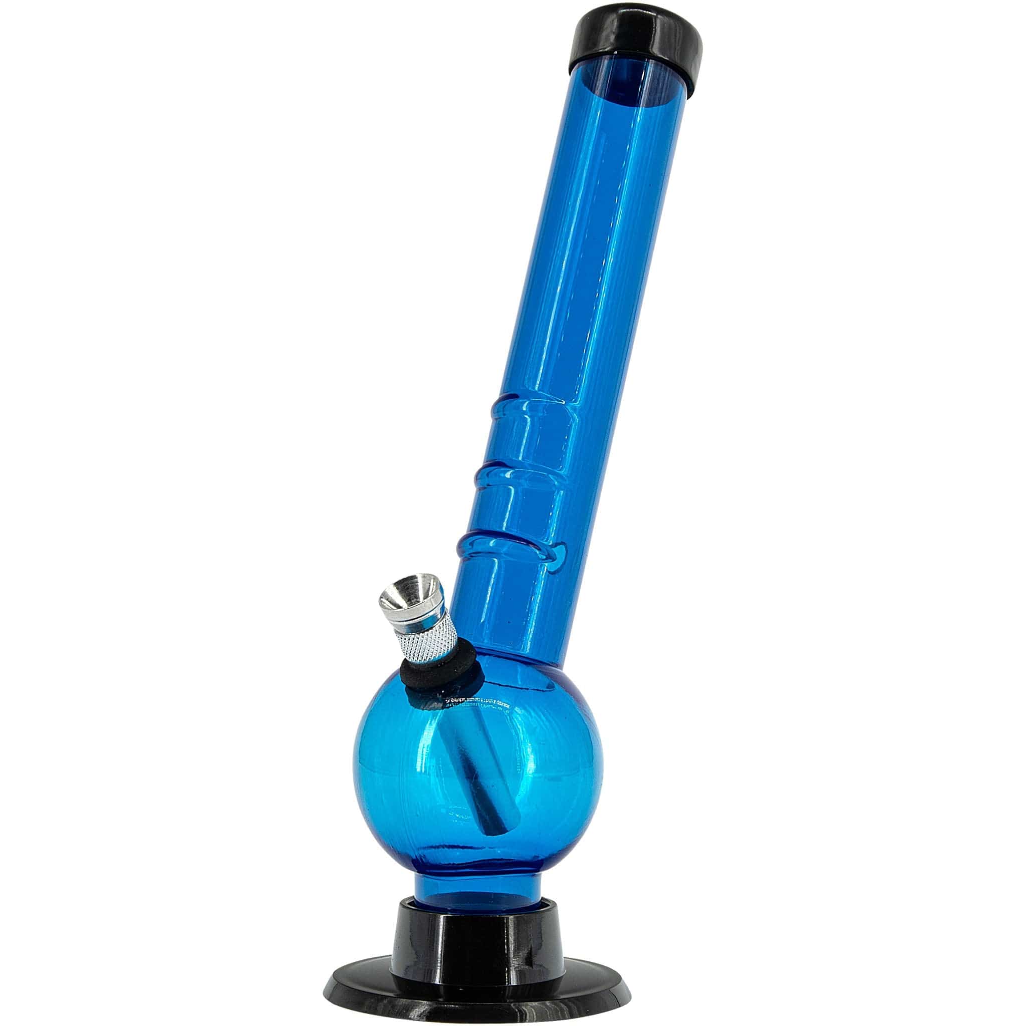 JM Enterprises Bongs 8" Acrylic Angled Neck Bubble Bong