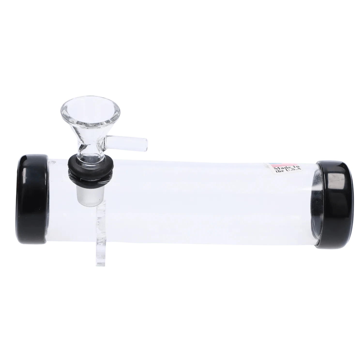 JM Plastic Steam Roller Clear JM Plastics Smokey with Glass Bowl Acrylic Steam Roller