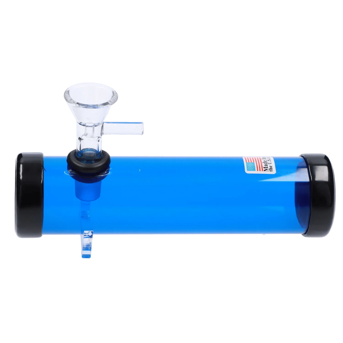 Pvc Steamroller JM Plastics Smokey with Glass Bowl Acrylic Steam Roller