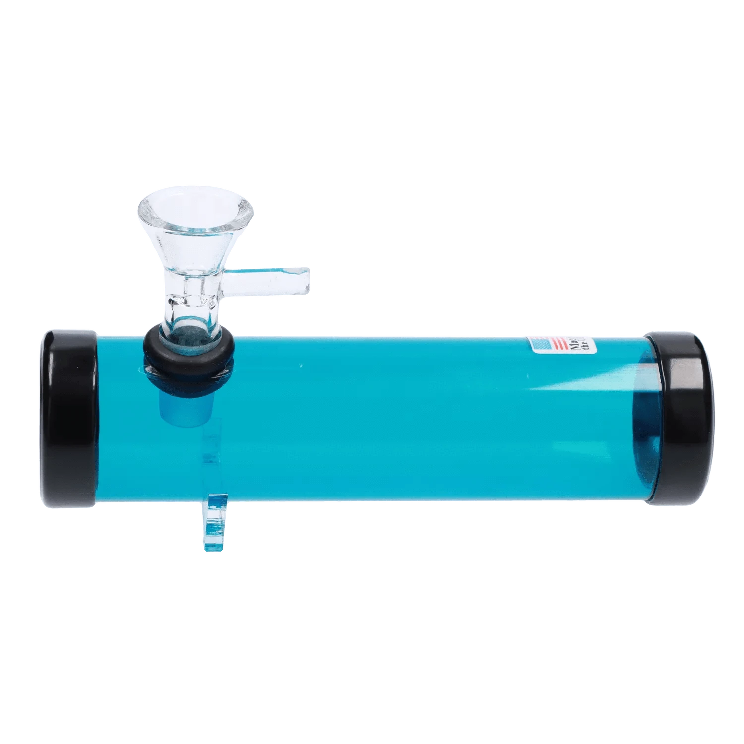 JM Plastic Steam Roller Light Blue JM Plastics Smokey with Glass Bowl Acrylic Steam Roller