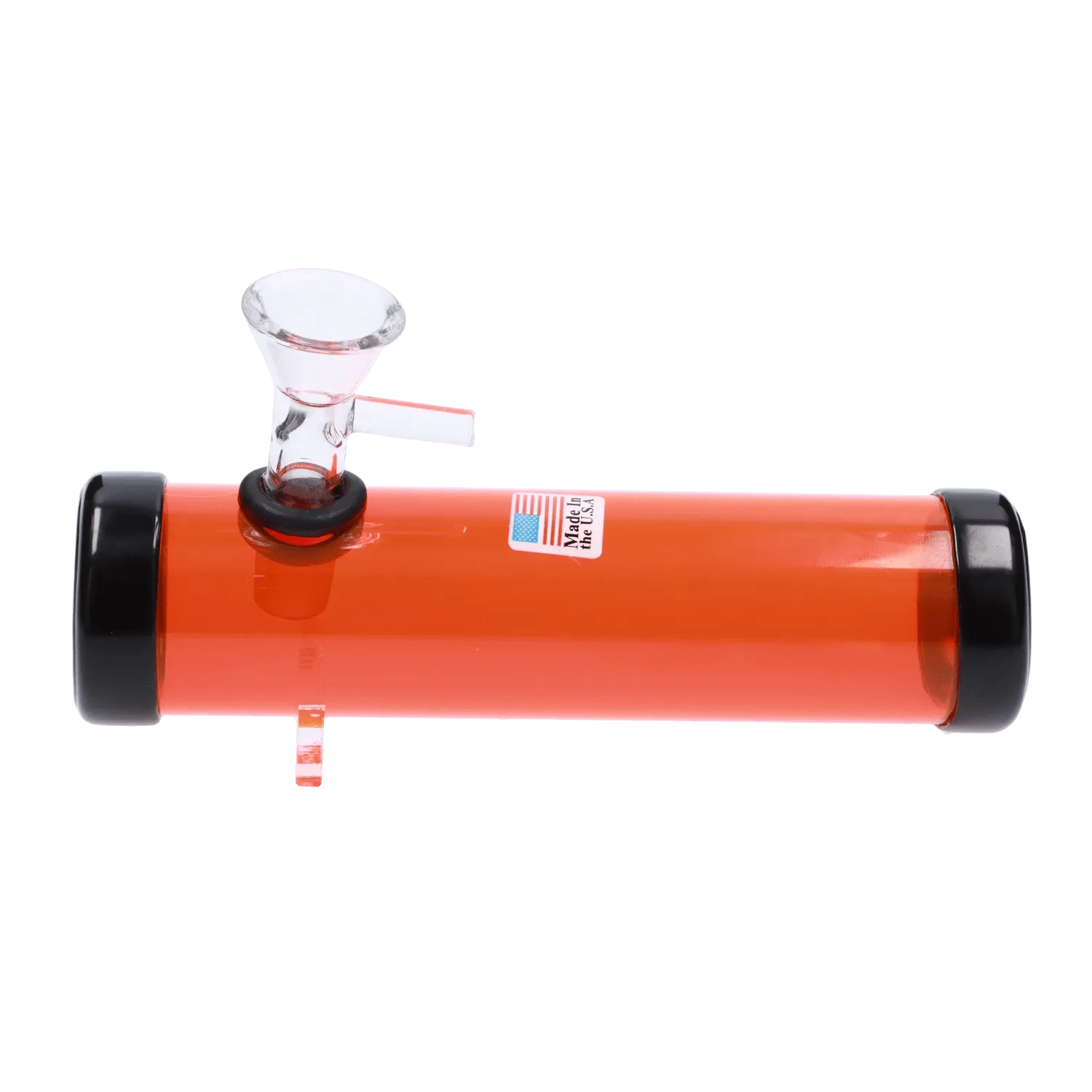 JM Plastic Steam Roller Orange JM Plastics Smokey with Glass Bowl Acrylic Steam Roller