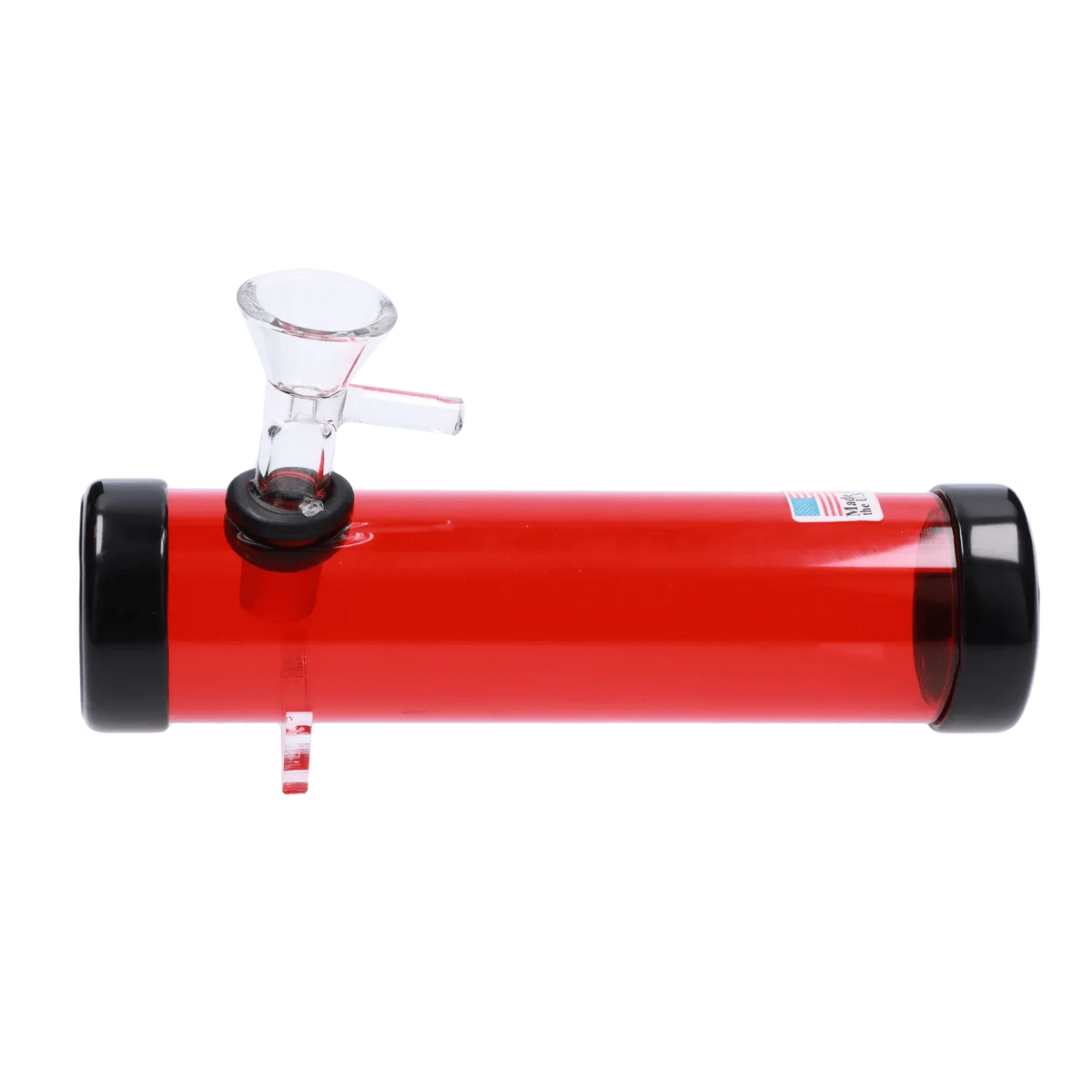 Pvc Steamroller JM Plastics Smokey with Glass Bowl Acrylic Steam Roller