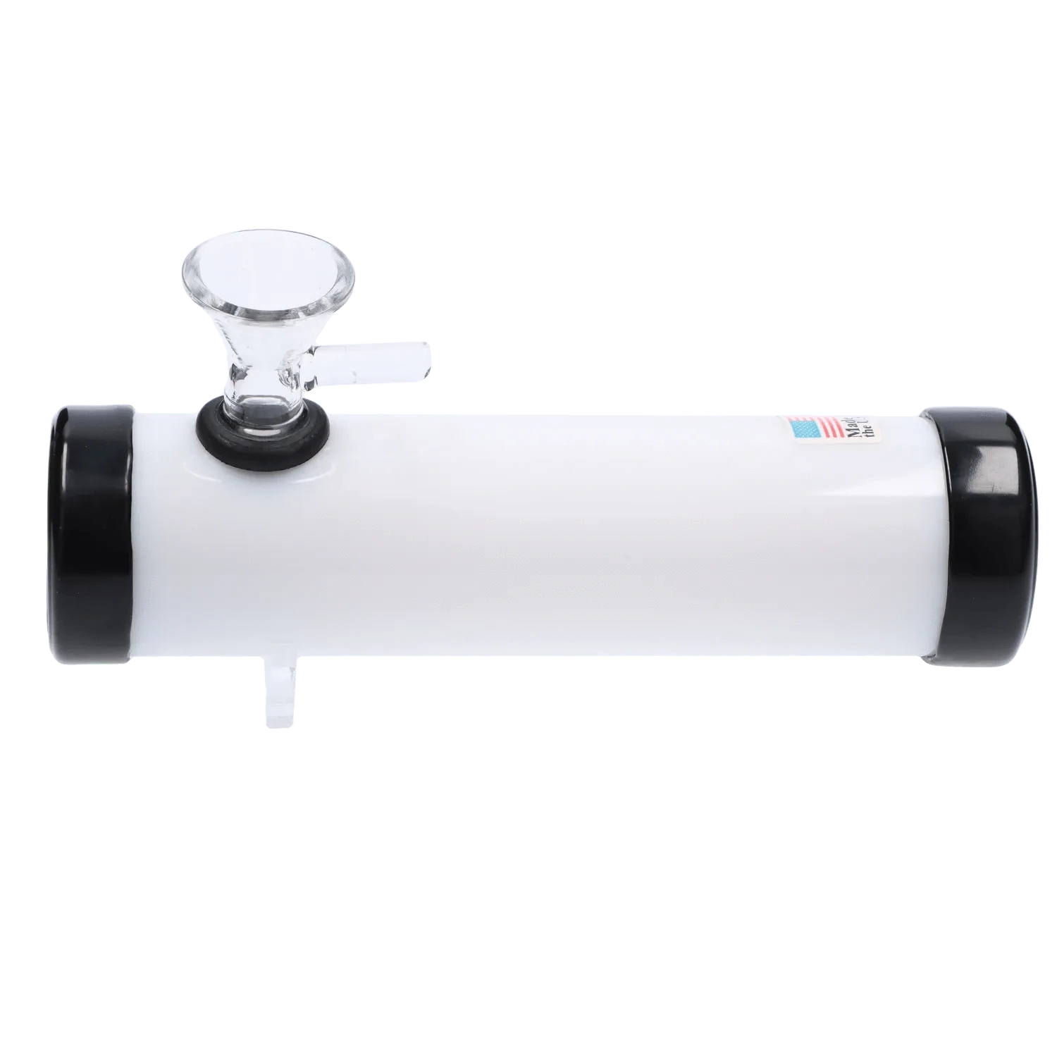 JM Plastic Steam Roller Solid White JM Plastics Smokey with Glass Bowl Acrylic Steam Roller