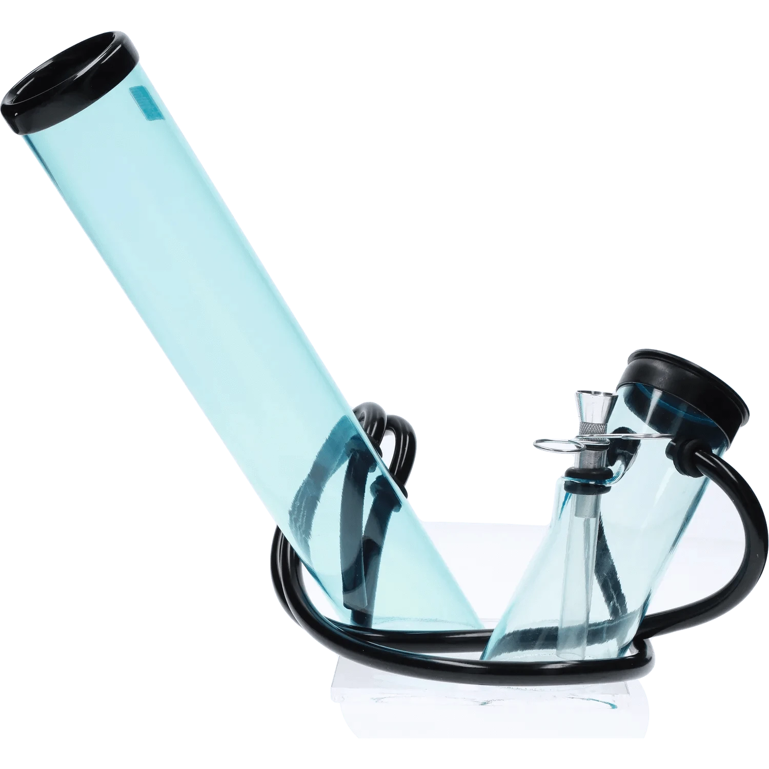 JM Plastic Water Pipe Ice Blue JM Plastics Multi-Chamber Acrylic Water Pipe