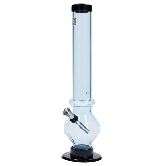 JM Plastic Water Pipe JM Plastics Diamond Base with Carb Hole Water Pipe - 12 in.