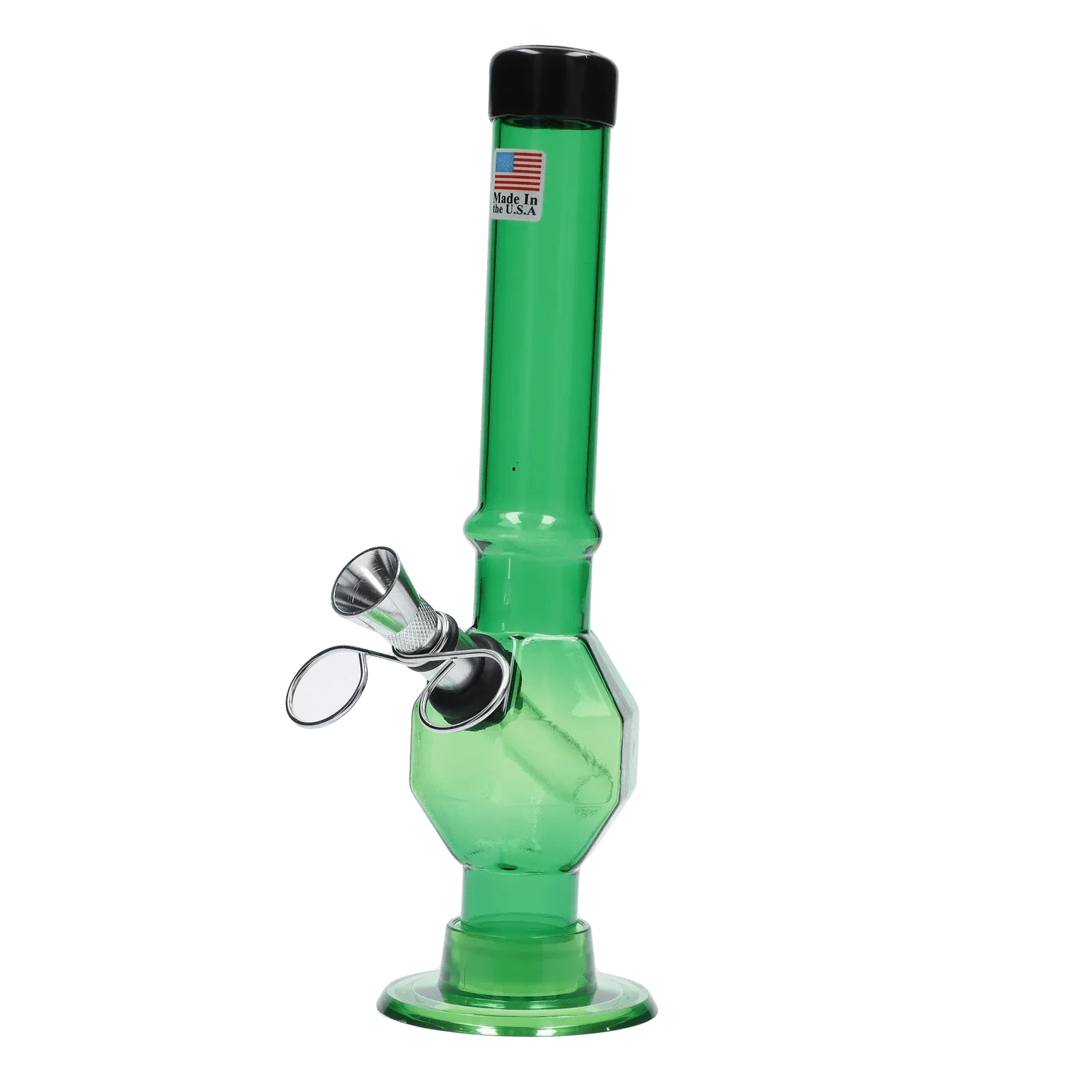 JM Plastic Water Pipe JM Plastics Grenade Base with Pull Slide Acrylic Water Pipe - 8 in.