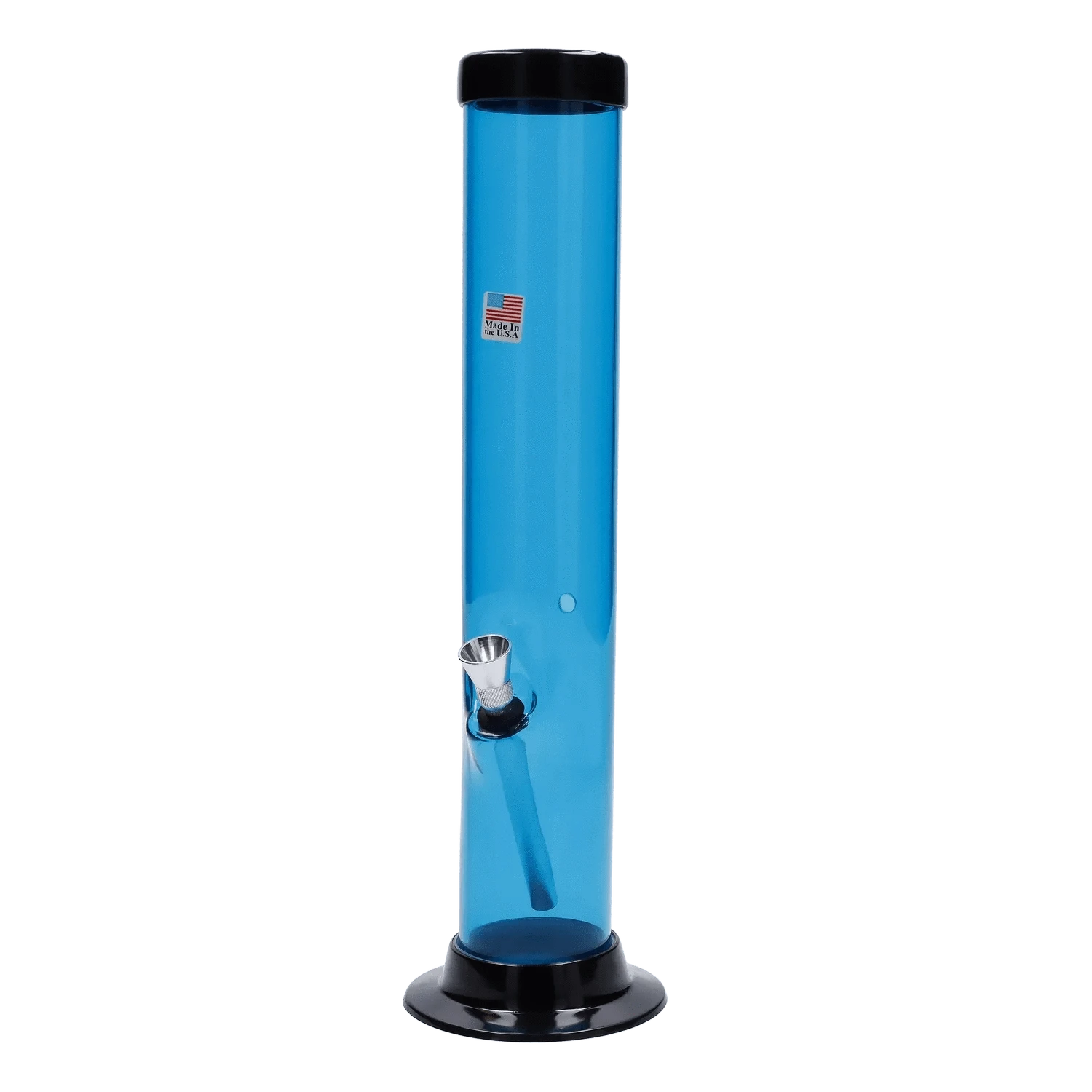 JM Plastic Water Pipe JM Plastics Large Straight Tube with Carb Hole Acrylic Water Pipe - 12 in.