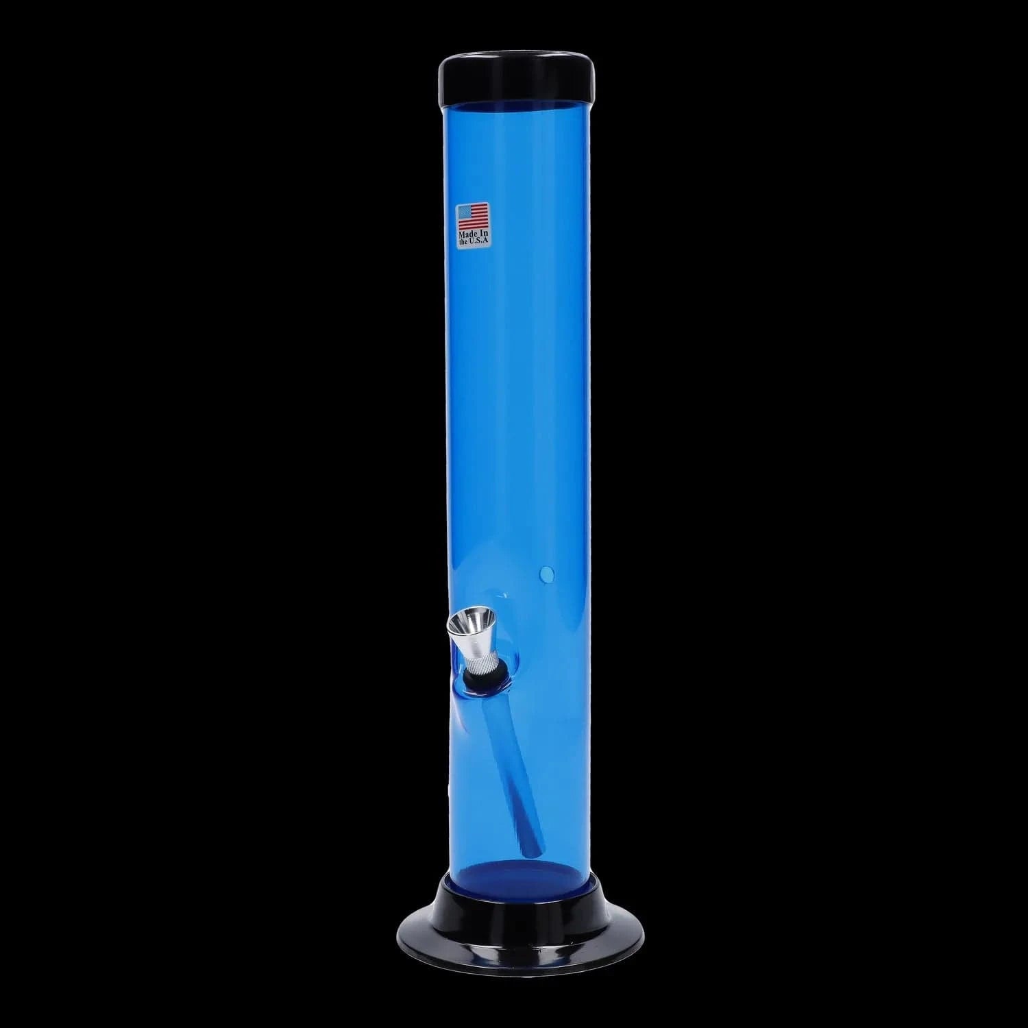JM Plastic Water Pipe JM Plastics Large Straight Tube with Carb Hole Acrylic Water Pipe - 12 in.