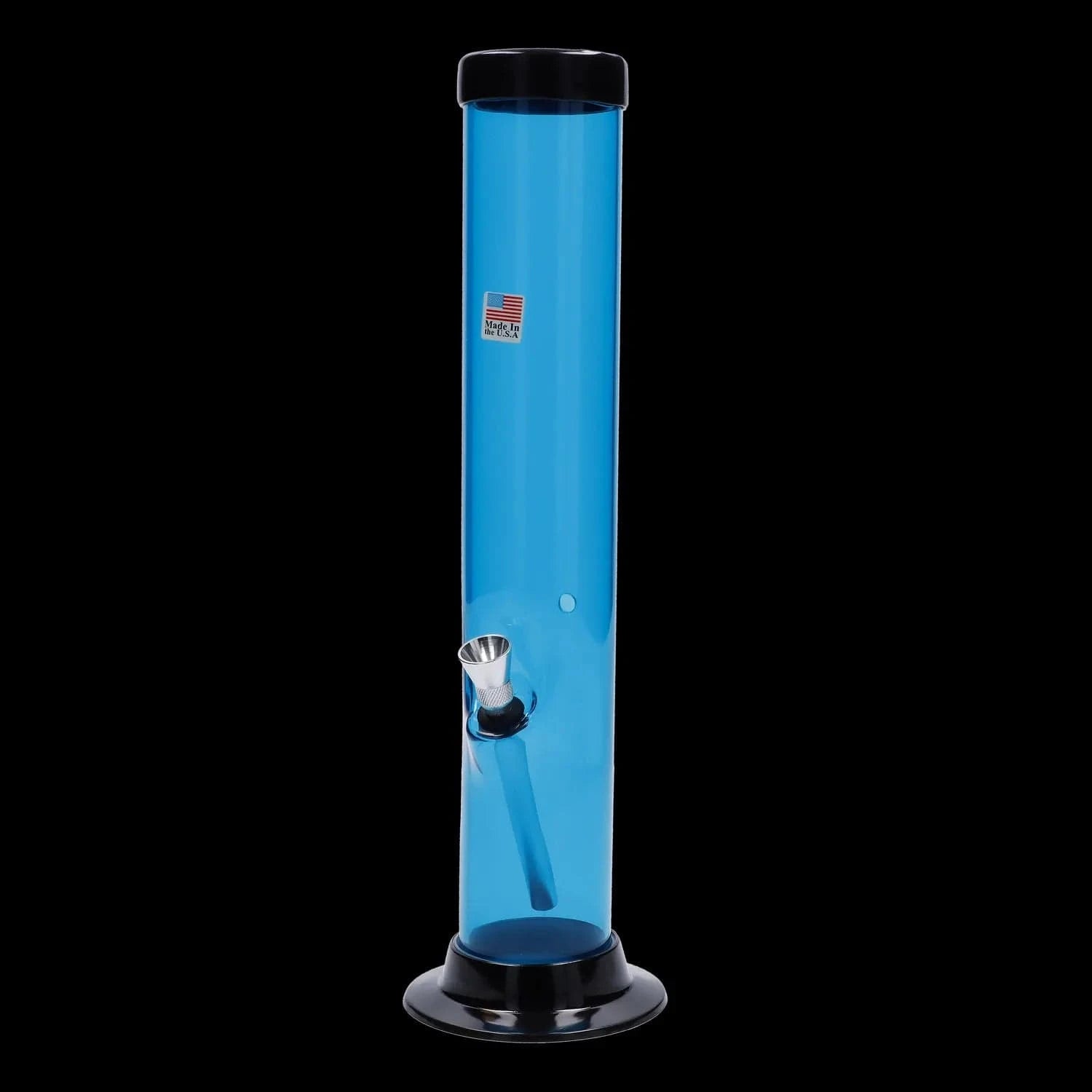 JM Plastic Water Pipe JM Plastics Large Straight Tube with Carb Hole Acrylic Water Pipe - 12 in.