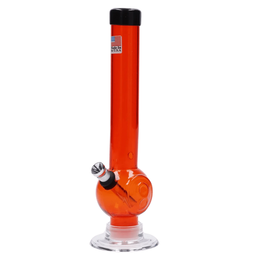 JM Plastic Water Pipe JM Plastics Magic 8 Ball Base with Carb Hole Acrylic Water Pipe - 8 in.