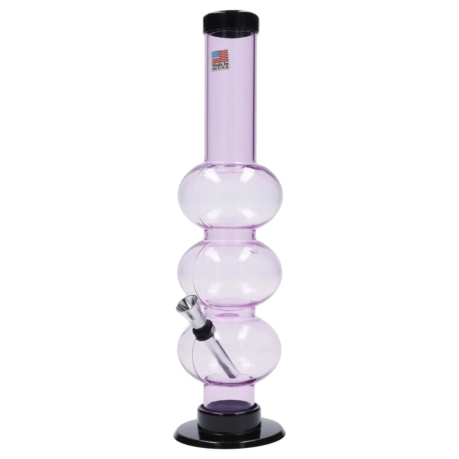 JM Plastic Water Pipe JM Plastics Triple Bubble Acrylic Water Pipe - 12 in.
